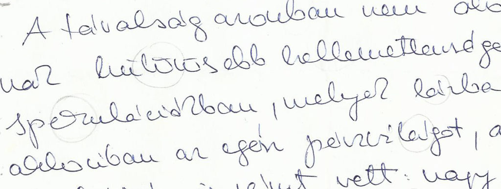 A Nyilas aszcendensű olvas&oacute; &iacute;r&aacute;smint&aacute;ja