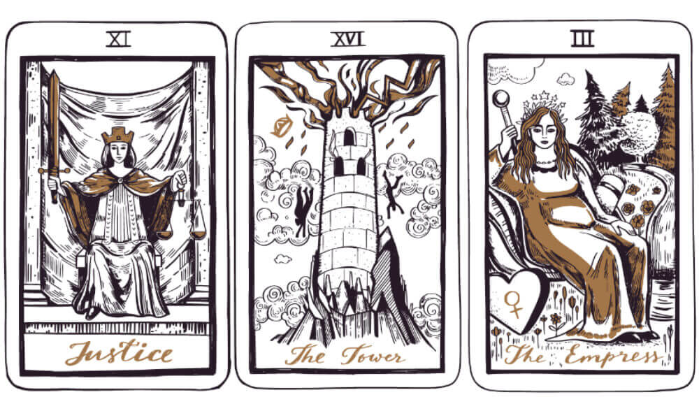 Febru&aacute;ri tarot j&oacute;slat: Kiegyenl&iacute;tőd&eacute;s, Torony, Cs&aacute;sz&aacute;rnő